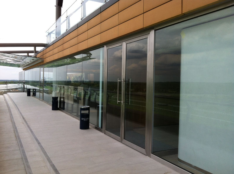 Glazing and entrance system used at Ascot Racecourse http://metal-glass.com