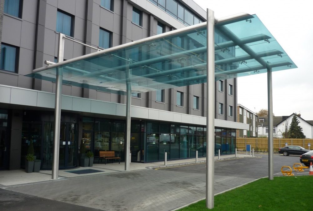 Metal and structural glazed canopy http://metal-glass.com